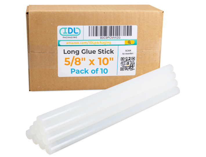 5/8" x 10" General Purpose Hot Glue Sticks for Glue Guns, Clear